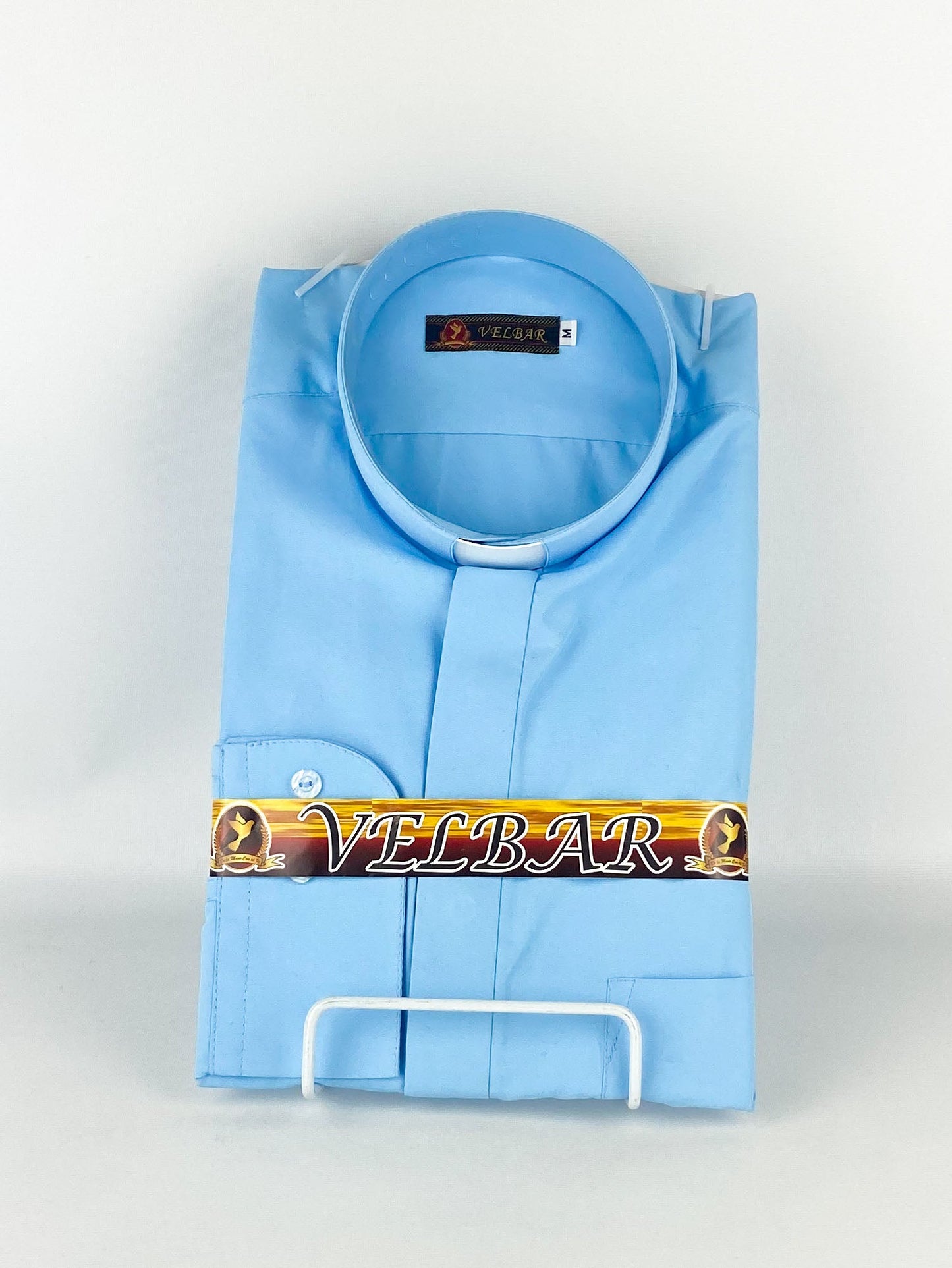 Camisa Clerical azul celeste