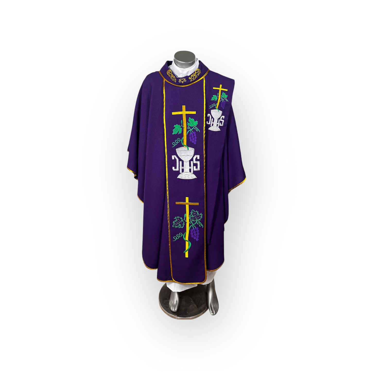 Casulla cuello especial morado