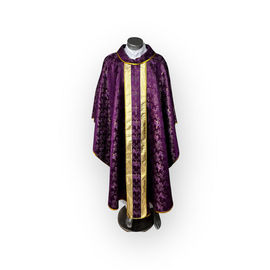 Casulla satín italiano, morada
