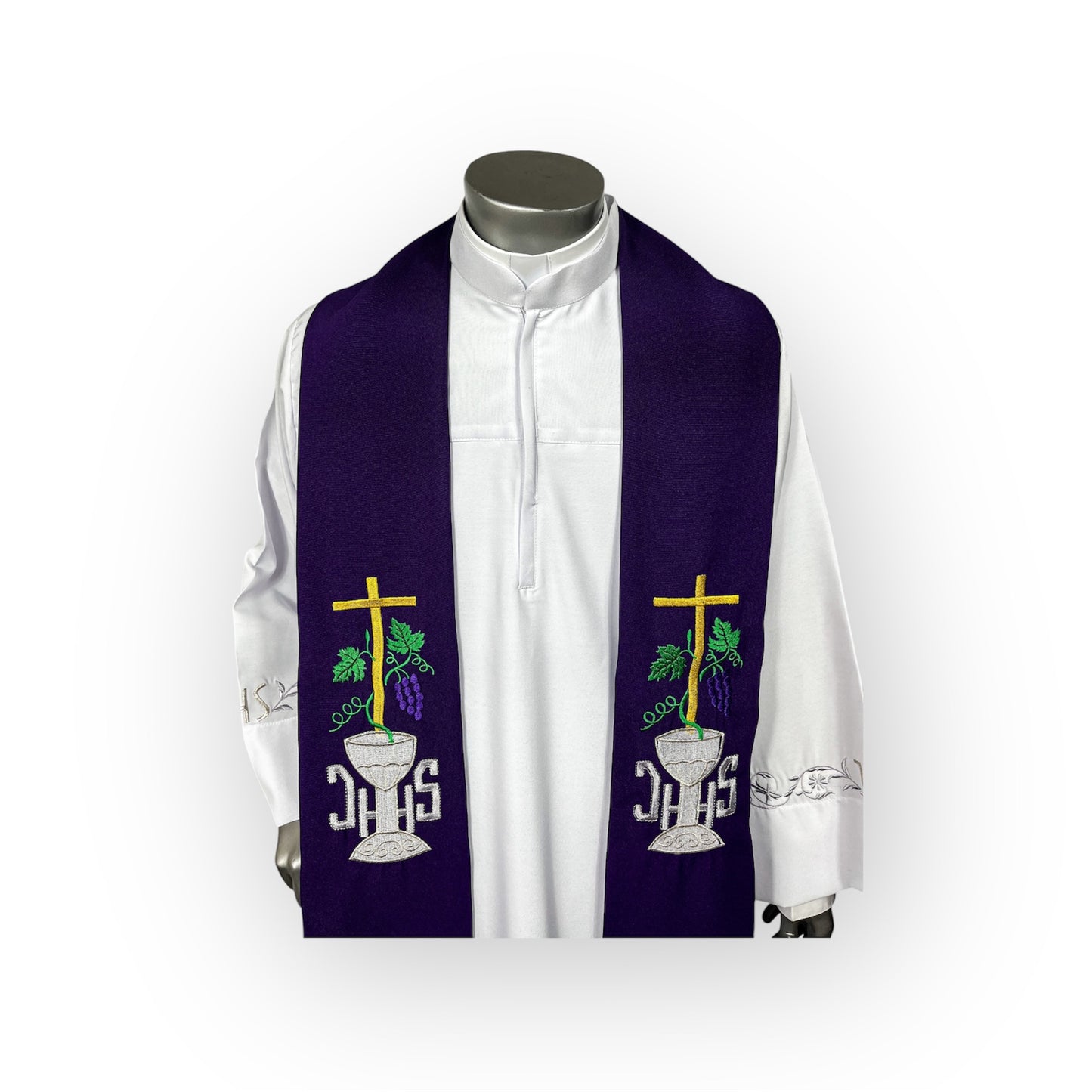 Casulla cuello especial morado