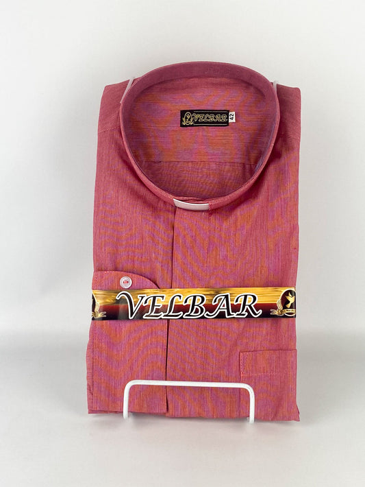 Camisa Clercal roja texturizada