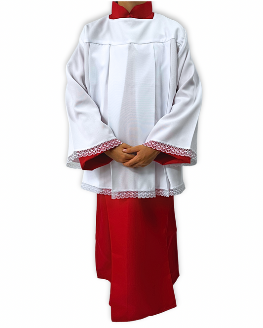 Alba de acólito con roquete